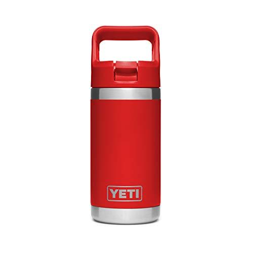YETI Rambler Jr. 12オンス キッズボトル ストローキャップ付き 真空断熱 ステンレス製、キャニオンレッド | YETI | 01
