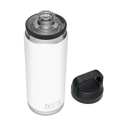 YETI Rambler 26オンス ボトル キャップ付き 真空断熱 ステンレス製、ホワイト | YETI