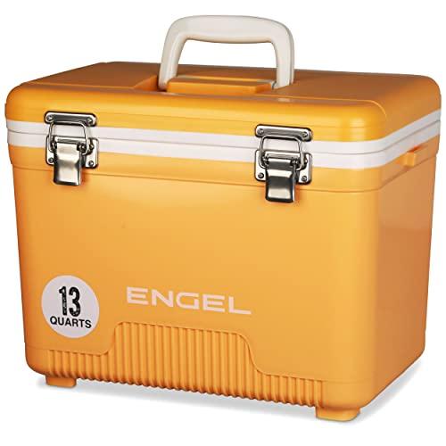 ENGEL UC13 13QT LEAK-PROOF, AIR TIGHT, DRYBOX COOLER AND SMALL HARD SHELL LUNCHBOX FOR MEN AND WOMEN IN ICED MANGO |  | 01