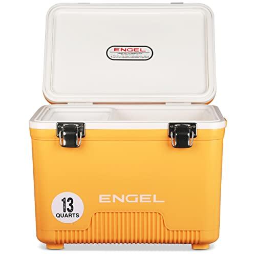ENGEL UC13 13QT LEAK-PROOF, AIR TIGHT, DRYBOX COOLER AND SMALL HARD SHELL LUNCHBOX FOR MEN AND WOMEN IN ICED MANGO |  | 02