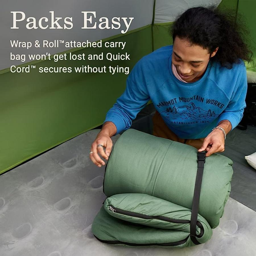 COLEMAN BIG GAME 0°F BIG & TALL SLEEPING BAG, MADE FROM 100% RECYCLED MATERIAL, COLD WEATHER ADULT SLEEPING BAG WITH SHERPA LINING, FITS CAMPERS | Coleman | 05