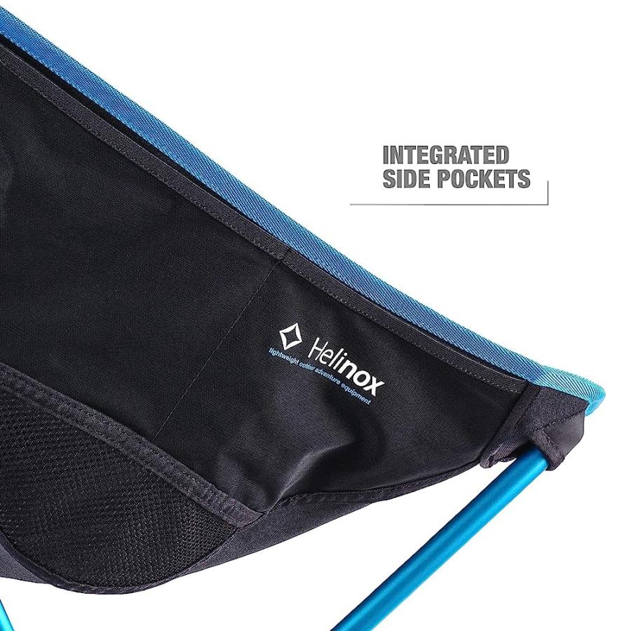 HELINOX BEACH CHAIR LIGHTWEIGHT, LOWER-PROFILE, COMPACT, COLLAPSIBLE CAMPING CHAIR, BLACK, WITH POCKETS | Helinox | 05