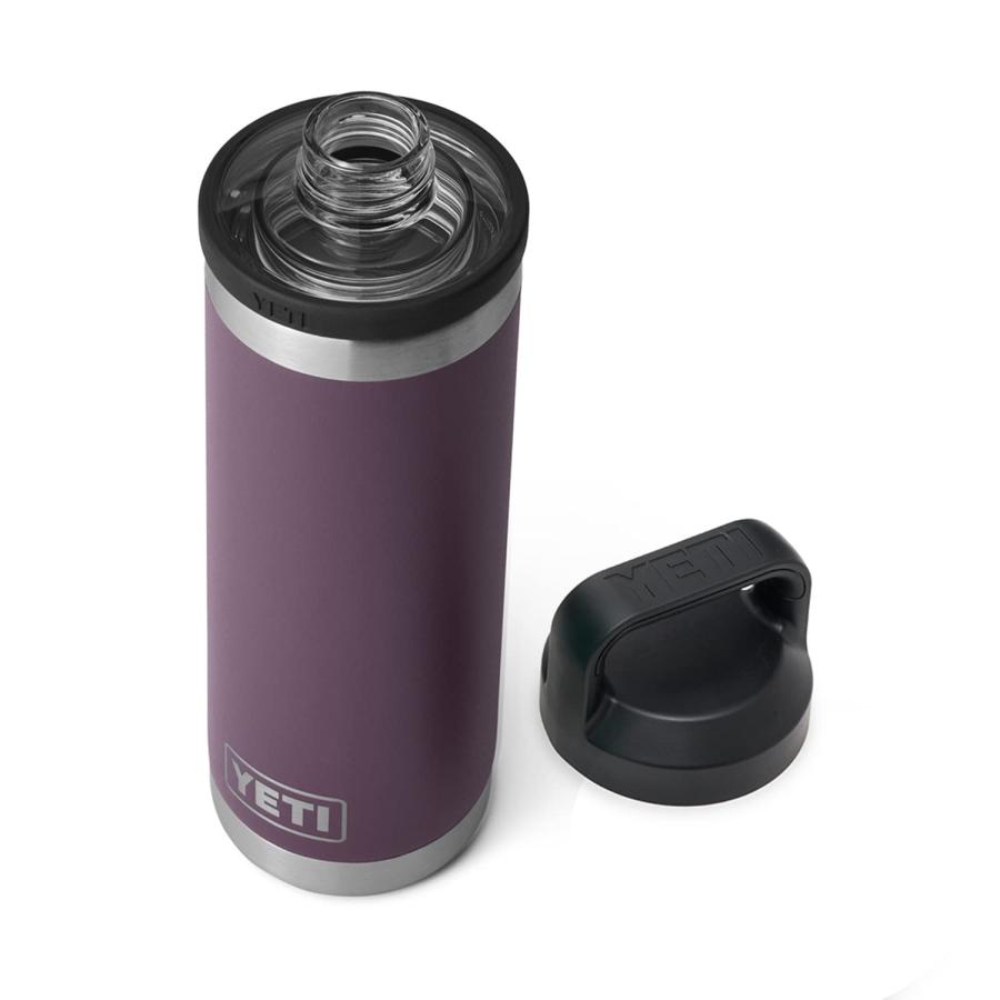 YETI Rambler 18オンス ボトル キャップ付き 真空断熱 ステンレス製、ノルディックパープル | YETI