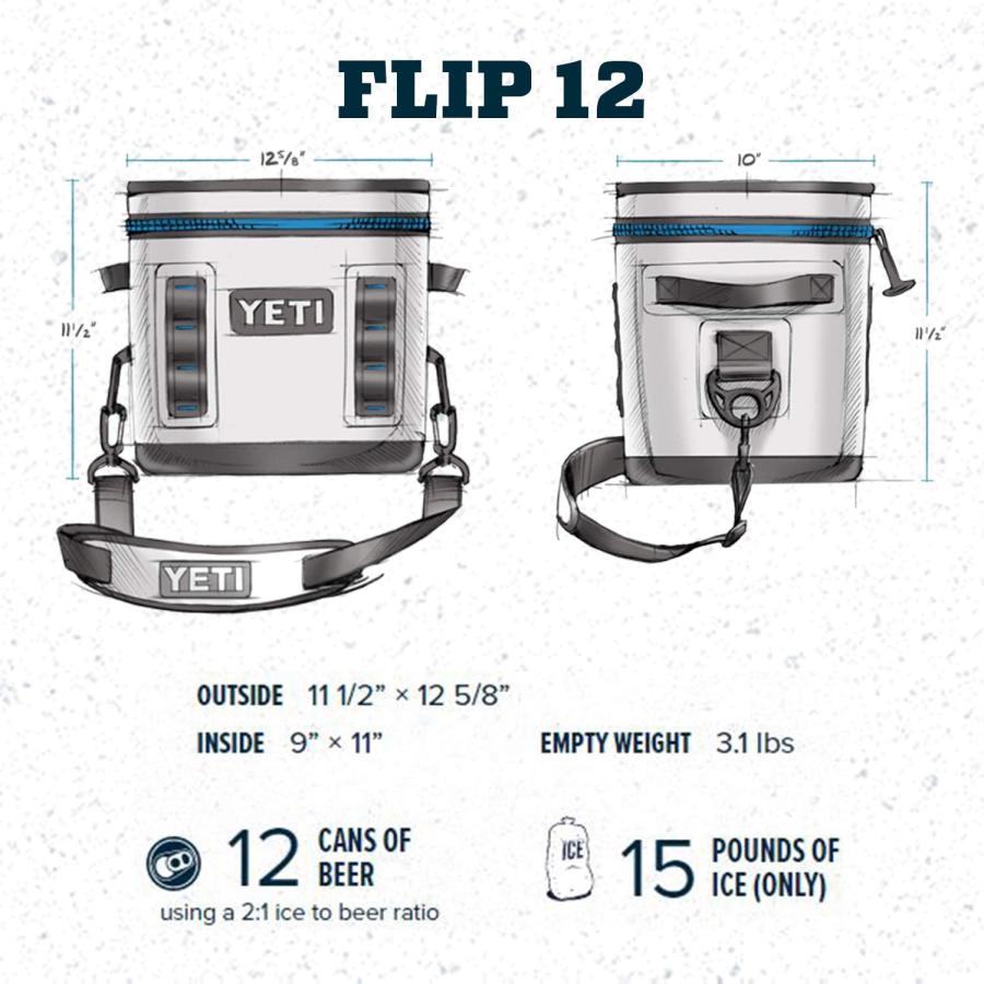 YETI Hopper Flip 12 ポータブルソフトクーラー:YETI、ネイビー | YETI | 03