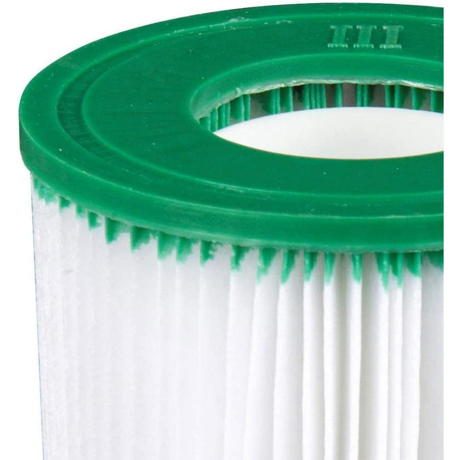 Coleman 90357E-BW Type III A/C Replacement Washable Pool Filter Cartridges for 1000 and 1500 GPH Filter Pumps, Green and White (2 Pack) | Coleman | 05