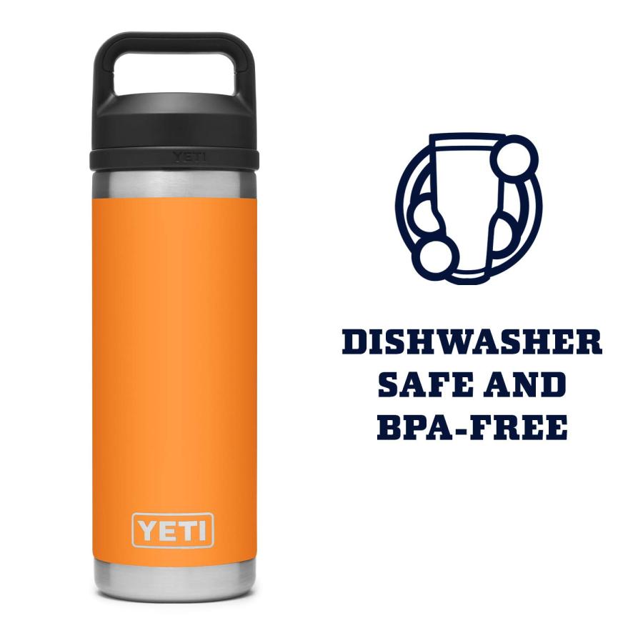 YETI Rambler 18オンス ボトル キャップ付き 真空断熱 ステンレス製、キングクラブ | YETI | 04