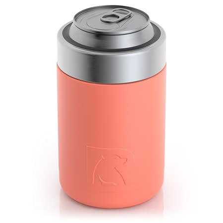 RTIC CAN COOLER INSULATED, BEER, BEVERAGE, SODA CAN COOLER WITH LID, STAINLESS STEEL METAL, DOUBLE WALL INSULATION COOZIE FOR CANS, SWEAT PROOF, |  | 04