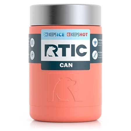 RTIC CAN COOLER INSULATED, BEER, BEVERAGE, SODA CAN COOLER WITH LID, STAINLESS STEEL METAL, DOUBLE WALL INSULATION COOZIE FOR CANS, SWEAT PROOF, |  | 06