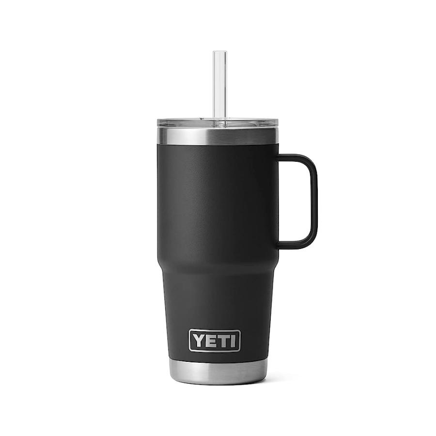 YETI RAMBLER 25 OZ STRAW MUG, VACUUM INSULATED, STAINLESS STEEL, BLACK | YETI | 06