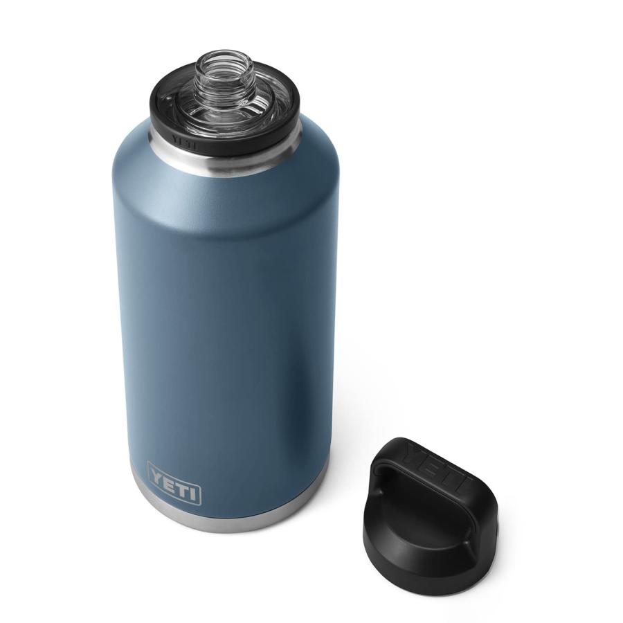 YETI Rambler 64オンス ボトル キャップ付き 真空断熱 ステンレス製、ノルディックブルー | YETI