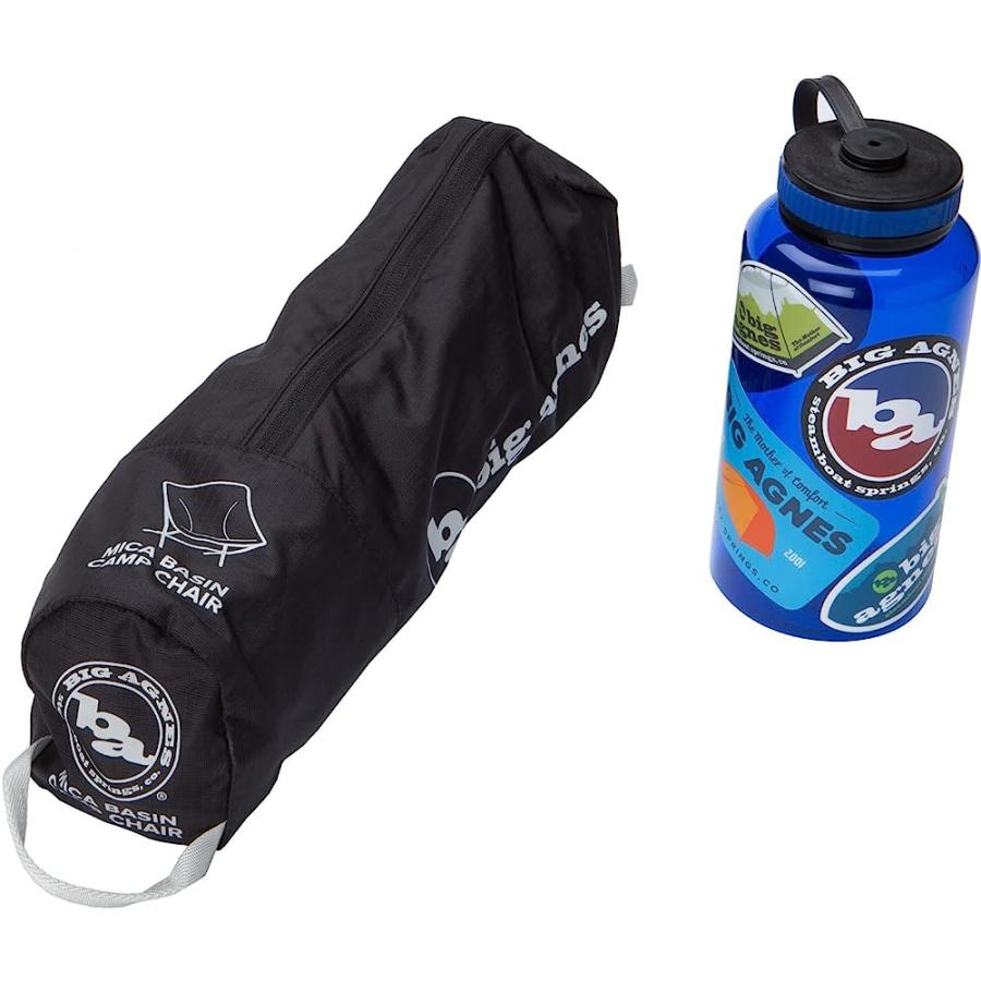 BIG AGNES MICA BASIN CHAIR- ULTRALIGHT, PORTABLE CHAIR FOR CAMPING AND BACKPACKING, BLACK | BIG AGNES | 02