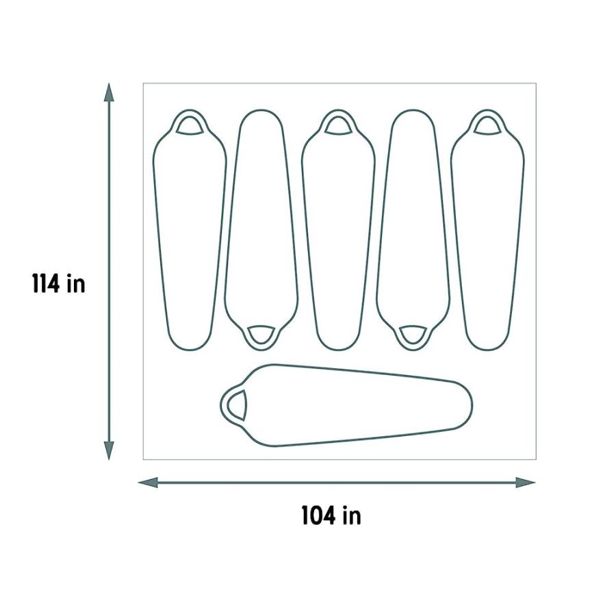 KELTY WIRELESS 6 FOOTPRINT, LIGHTWEIGHT, WATER RESISTANT, FITTED GROUND