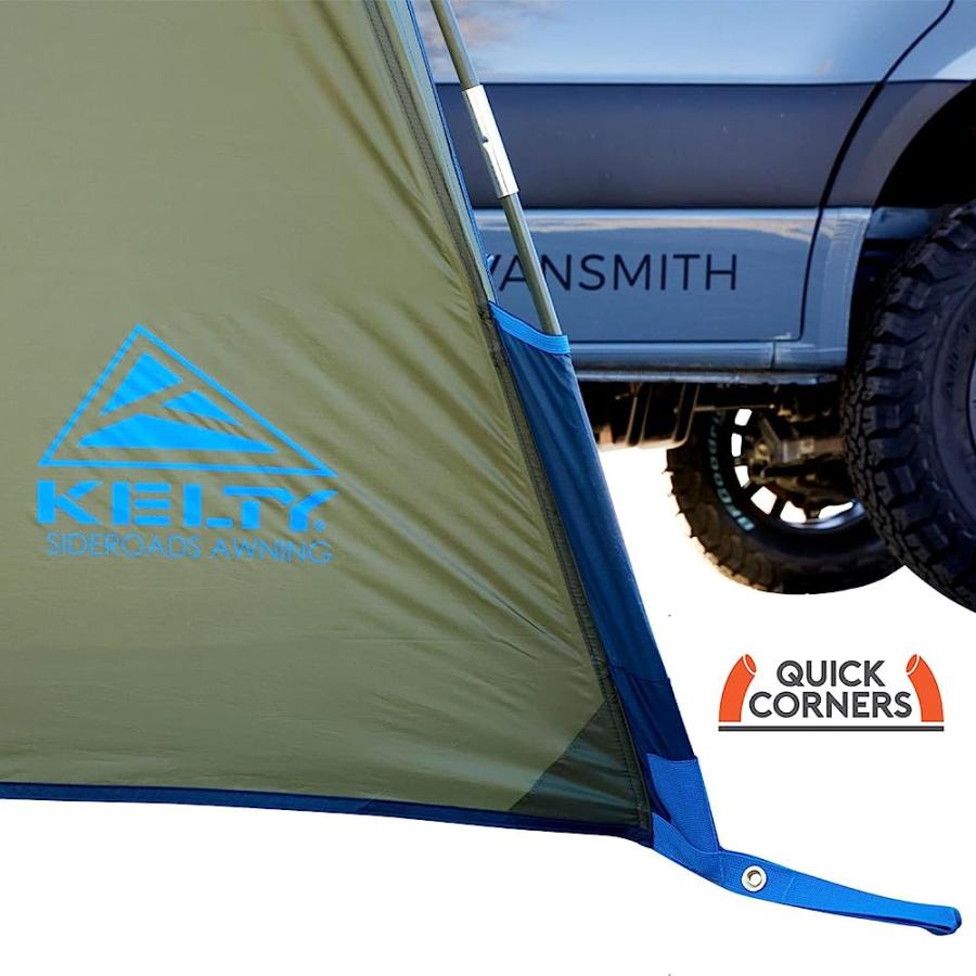 KELTY SIDEROADS AWNING SHELTER FOR CAR CAMPING, TAILGATING, AND SUMMER BEACH TRIPS, PROTECTION FROM ELEMENTS AND UV, UNIVERSAL MOUNT, STURDY STEE | KELTY | 04