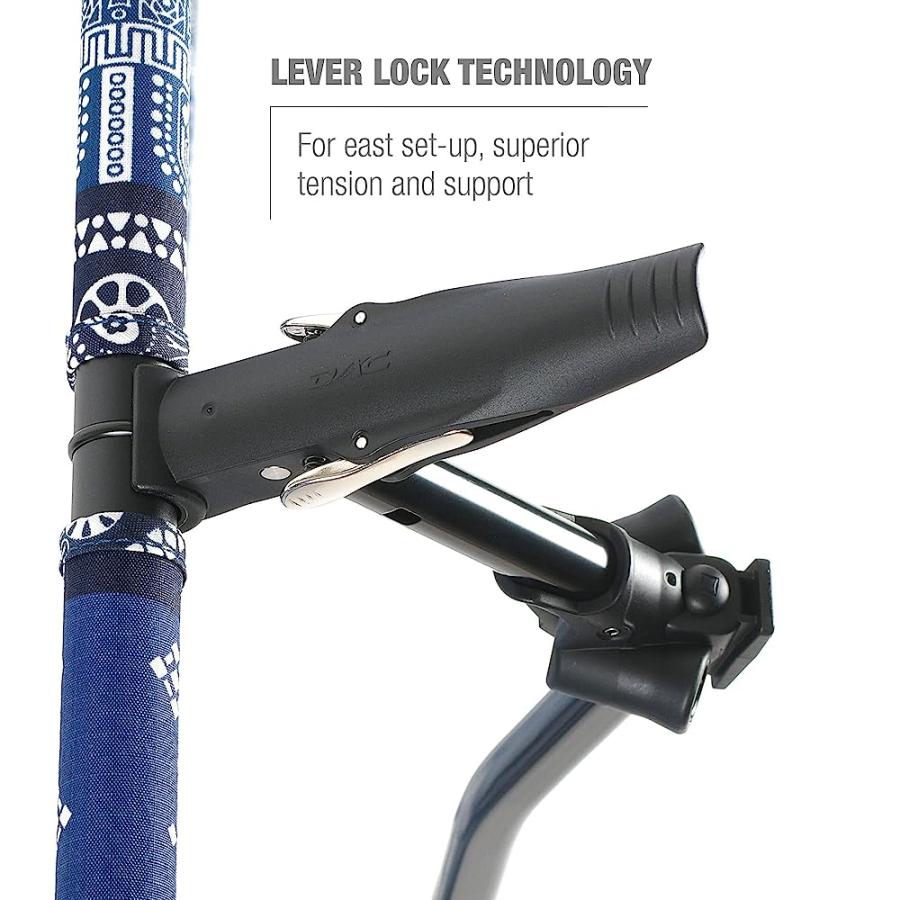 HELINOX COT ONE LIGHTWEIGHT, COMPACT, COLLAPSIBLE, PORTABLE CAMPING COT, LONG, BLUE BANDANA | Helinox | 02