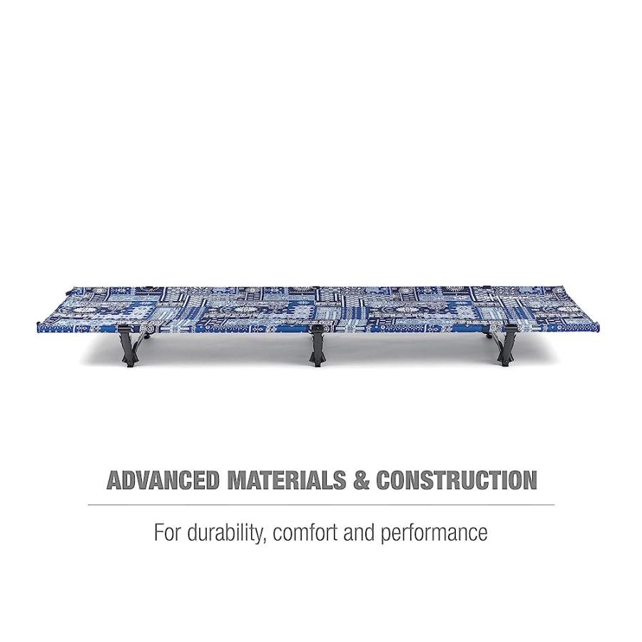 HELINOX COT ONE LIGHTWEIGHT, COMPACT, COLLAPSIBLE, PORTABLE CAMPING COT, LONG, BLUE BANDANA | Helinox | 04