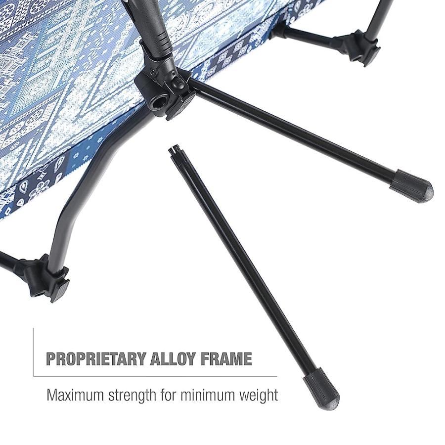 HELINOX COT ONE LIGHTWEIGHT, COMPACT, COLLAPSIBLE, PORTABLE CAMPING COT, LONG, BLUE BANDANA | Helinox | 06