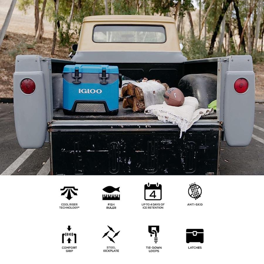 IGLOO HEAVY-DUTY 25 QT BMX ICE CHEST COOLER WITH COOL RISER TECHNOLOGY | igloo | 01