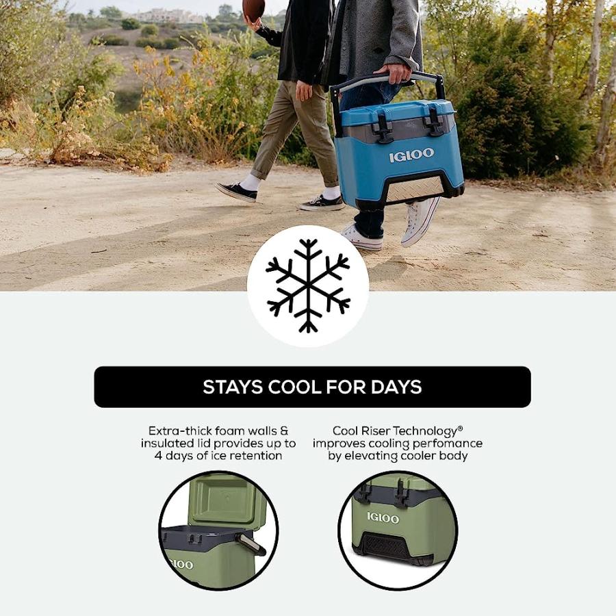 IGLOO HEAVY-DUTY 25 QT BMX ICE CHEST COOLER WITH COOL RISER TECHNOLOGY | igloo | 02