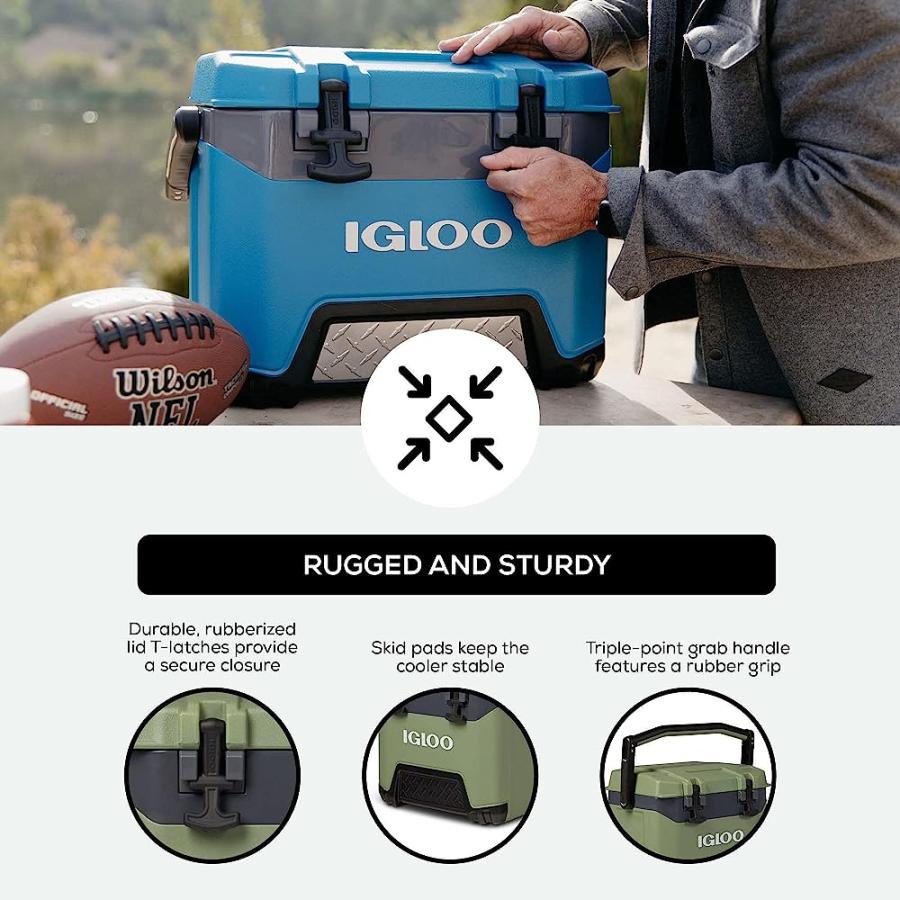 IGLOO HEAVY-DUTY 25 QT BMX ICE CHEST COOLER WITH COOL RISER TECHNOLOGY | igloo | 03