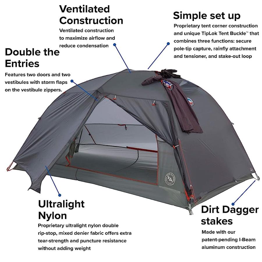 BIG AGNES COPPER SPUR HV UL2 ULTRALIGHT BIKEPACKING TENT | BIG AGNES | 02