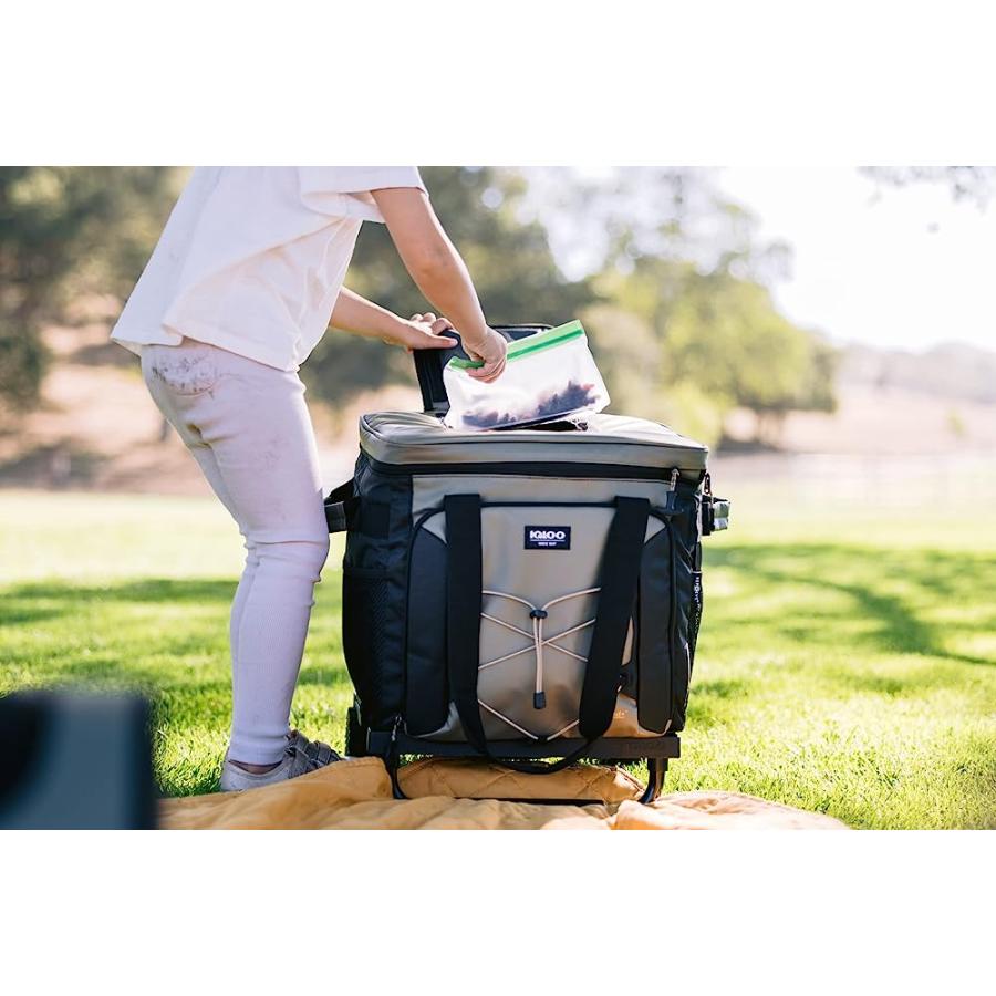 IGLOO ECO-FRIENDLY 40 -CAN CAMPING COLLAPSIBLE ROLLER COOLER- GRAY | igloo | 04