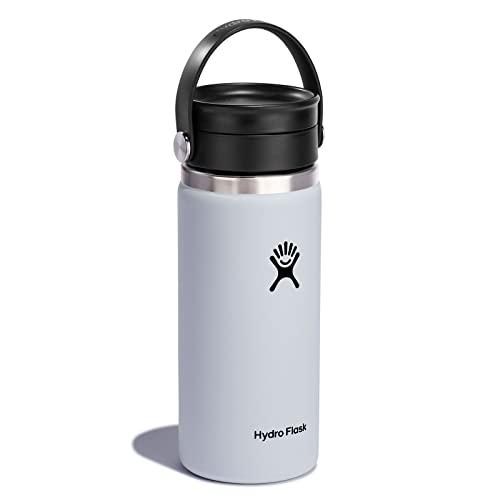 HYDRO FLASK 16 OZ WIDE MOUTH BOTTLE WITH FLEX SIP LID WHITE | HYDRO FLASK | 01