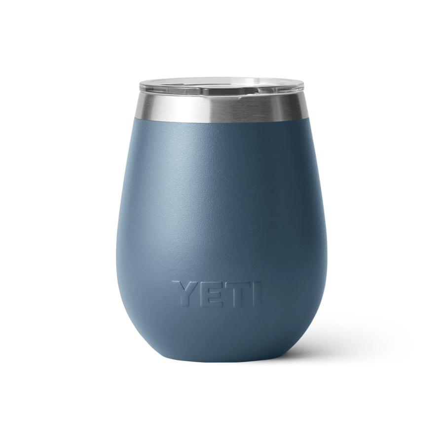 YETI Rambler 10オンス ワインタンブラー マグスライダー蓋付き 真空断熱 ステンレス製、ノルディックブルー | YETI | 04