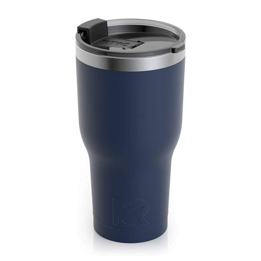 RTIC 30 OZ INSULATED TUMBLER STAINLESS STEEL COFFEE TRAVEL MUG WITH LID, SPILL PROOF, HOT BEVERAGE AND COLD, PORTABLE THERMAL CUP FOR CAR, CAMPIN | 
