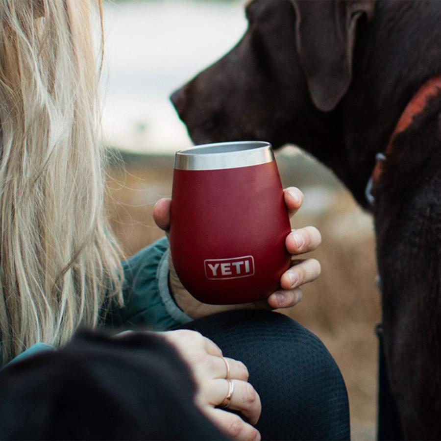 YETI Rambler 10オンス ワインタンブラー 真空断熱 ステンレス製 2個パック、ブリックレッド | YETI | 05