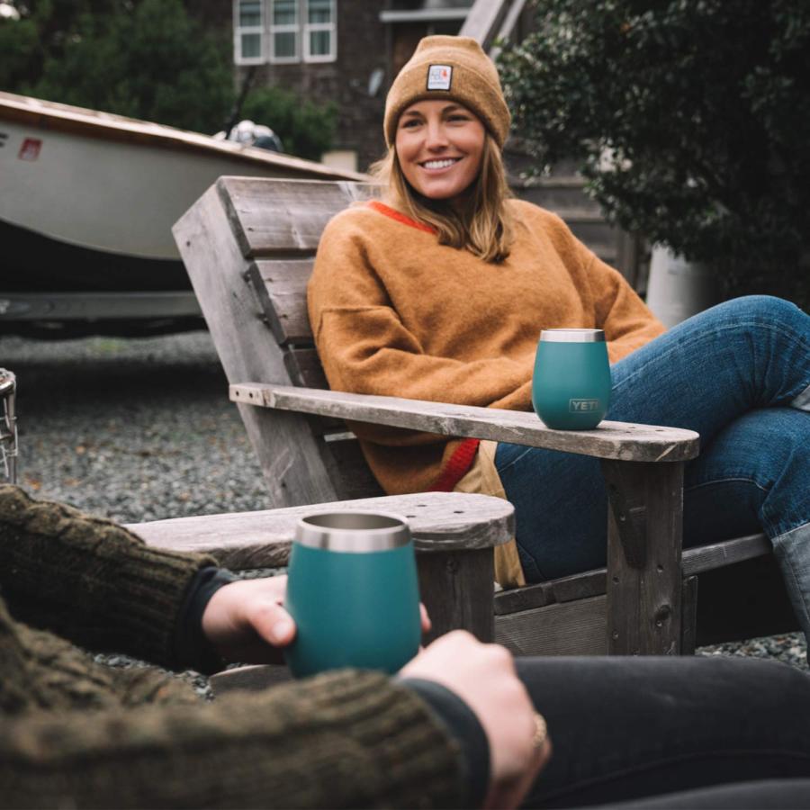 YETI Rambler 10オンス ワインタンブラー 真空断熱 ステンレス製、リバーグリーン | YETI | 04