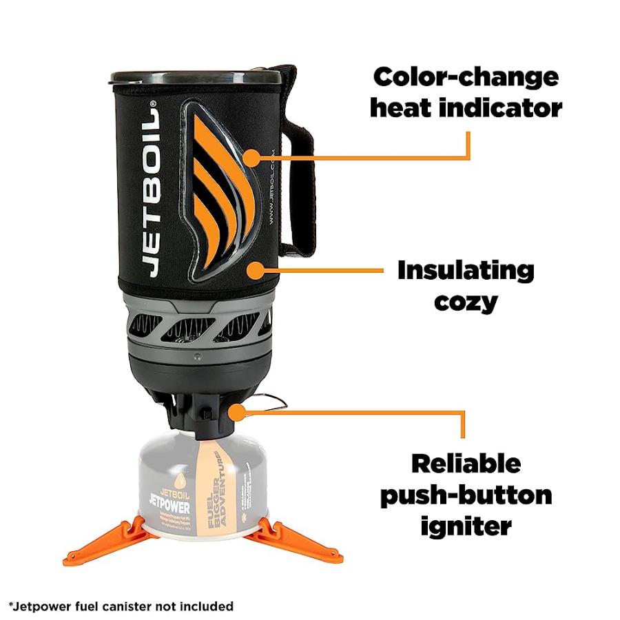 JETBOIL FLASH CAMPING STOVE COOKING SYSTEM, CARBON | JETBOIL | 03