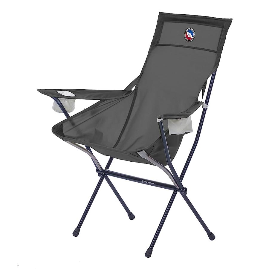 BIG AGNES BIG SIX ARMCHAIR - HIGH & WIDE LUXURY CAMP CHAIR, ASPHALT | BIG AGNES | 01