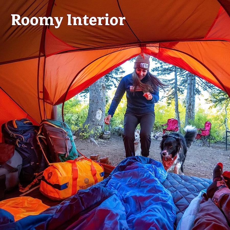 MARMOT MIDPINES 6-PERSON TENT | WEATHER-RESISTANT AND DURABLE, RED SUN/PICANTE | Marmot | 02