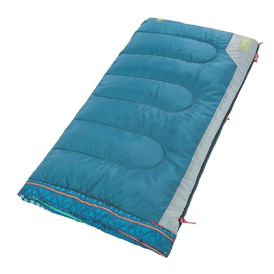 COLEMAN KIDS SLEEPING BAG | 50°F SLEEPING BAG FOR KIDS | COOL WEATHER SLEEPING BAG, BLUE | Coleman | 02