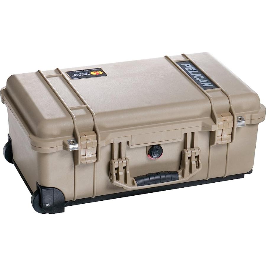 PELICAN 1514 TAN CASE WITH PADDED DIVIDERS AND WHEELS | PELICAN PRODUCTS
