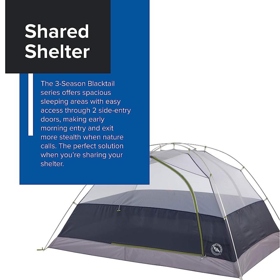 BIG AGNES BLACKTAIL BACKPACKING & CAMPING TENT, 3 PERSON | BIG AGNES | 01