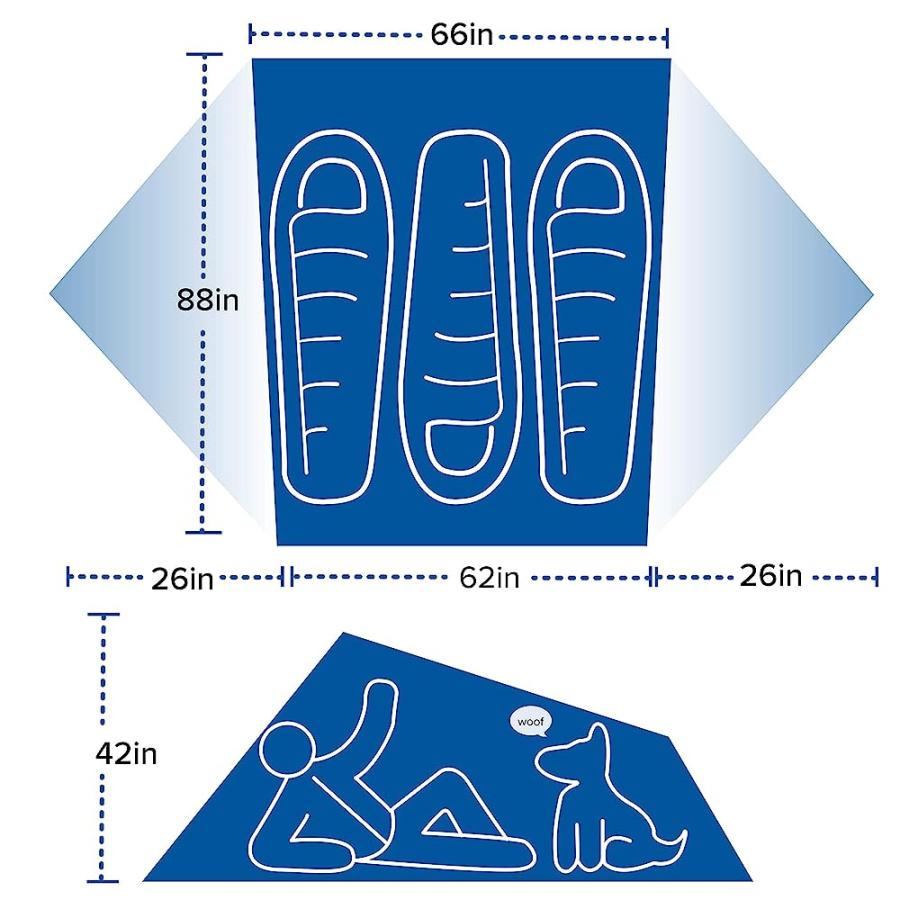 BIG AGNES BLACKTAIL BACKPACKING & CAMPING TENT, 3 PERSON | BIG AGNES | 05