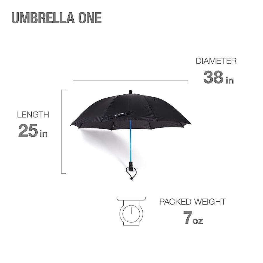 HELINOX UMBRELLA ONE LIGHTWEIGHT TREKKING UMBRELLA, BLACK | Helinox | 04