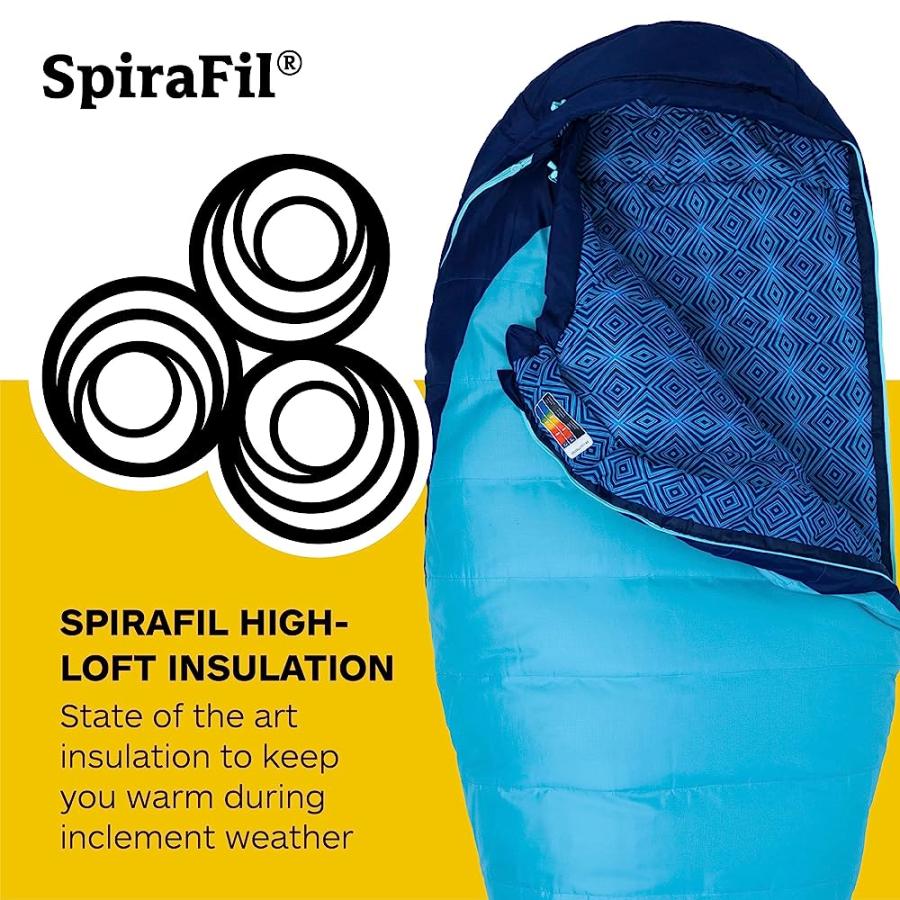 MARMOT WOMEN’S TRESTLES 15° SLEEPING BAG | INSULATED, WATER-RESISTANT, LONG, LEFT-ZIP, FRENCH BLUE/HARBOR BLUE | Marmot | 02