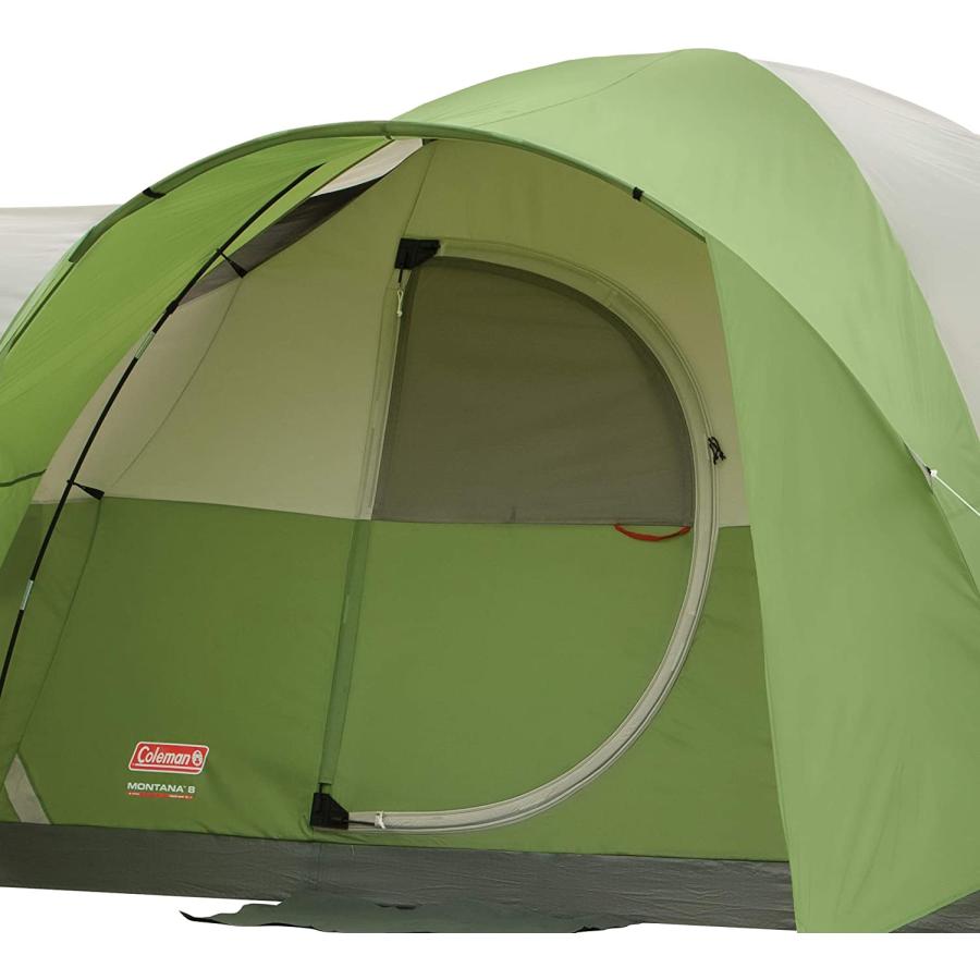Coleman 8-Person Tent for Camping Montana Tent with Easy Setup, Green｜usdirectmax｜06