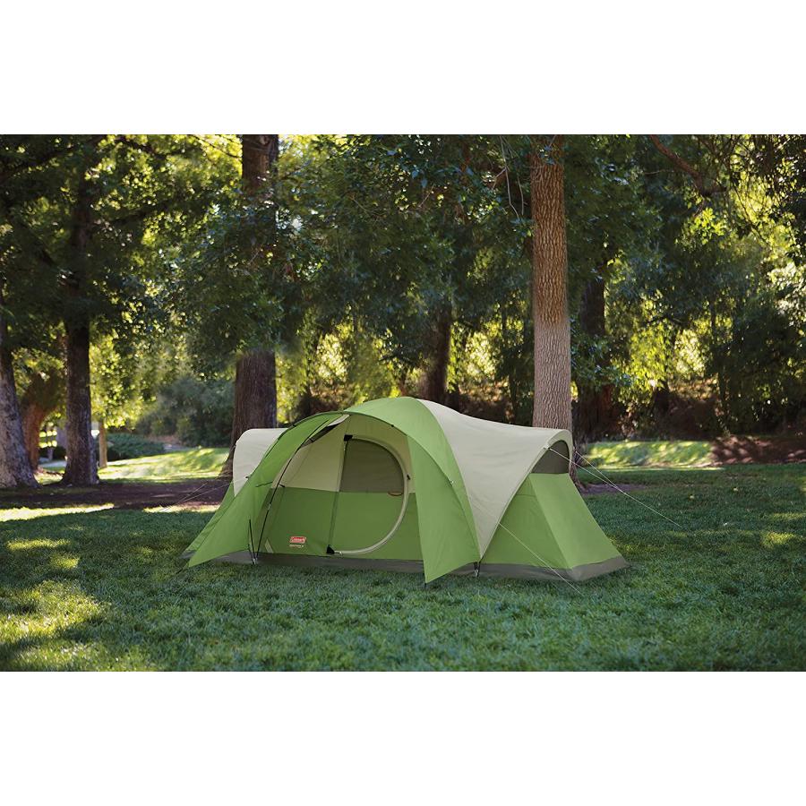 Coleman 8-Person Tent for Camping Montana Tent with Easy Setup, Green｜usdirectmax｜08