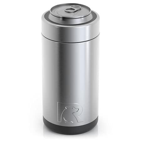 RTIC CAN COOLER WITH SPLASH PROOF LID, 16 OZ, STAINLESS STEEL, KOOZIES FOR SODA CANS & BEER BOTTLES, STAINLESS STEEL, SWEAT PROOF, VACUUM-INSULAT |  | 04