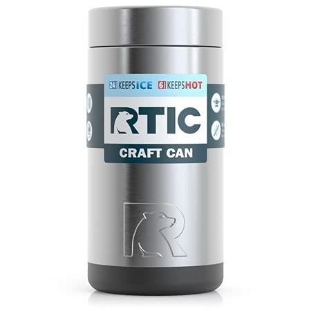 RTIC CAN COOLER WITH SPLASH PROOF LID, 16 OZ, STAINLESS STEEL, KOOZIES FOR SODA CANS & BEER BOTTLES, STAINLESS STEEL, SWEAT PROOF, VACUUM-INSULAT |  | 06