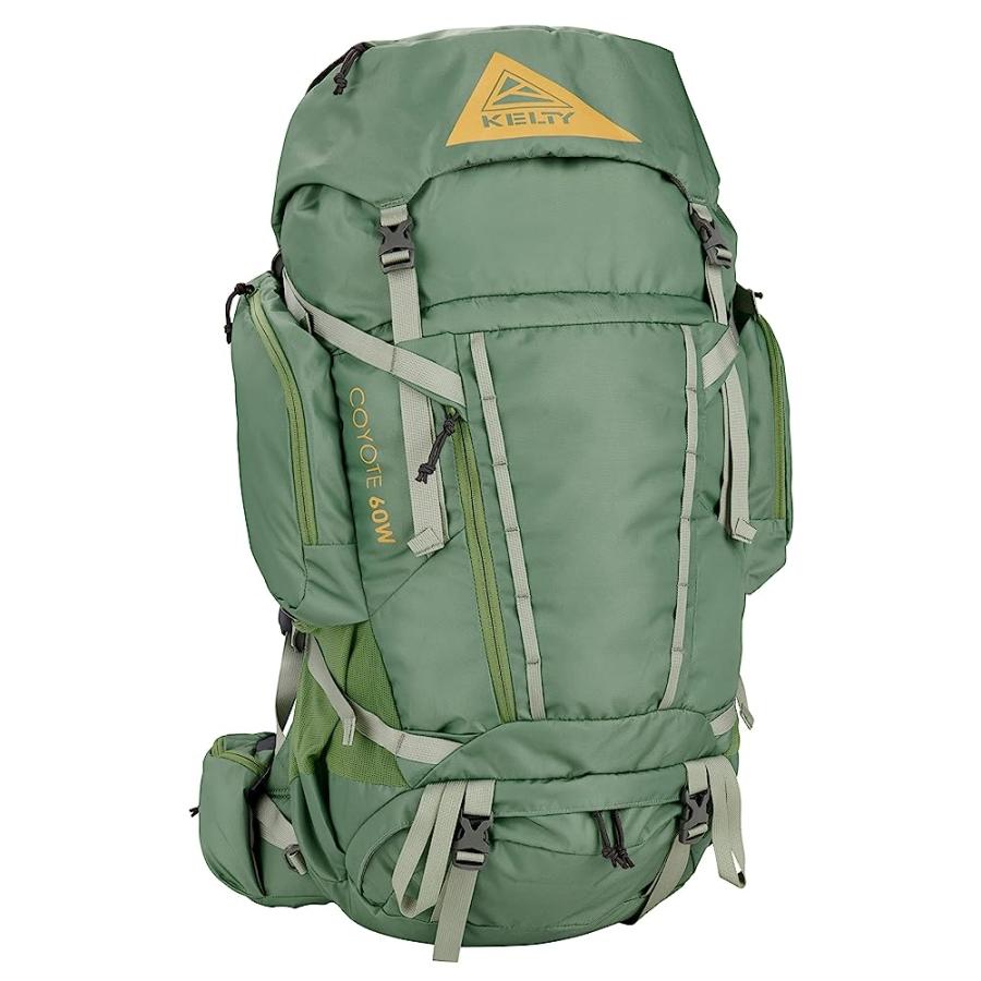 KELTY COYOTE 60-105 LITER INTERNAL FRAME BACKPACK - HIKING, BACKPACKING, TRAVEL, HYDRATION COMPATIBLE, FULLY ADJUSTABLE (60L W'S/DILL) | KELTY