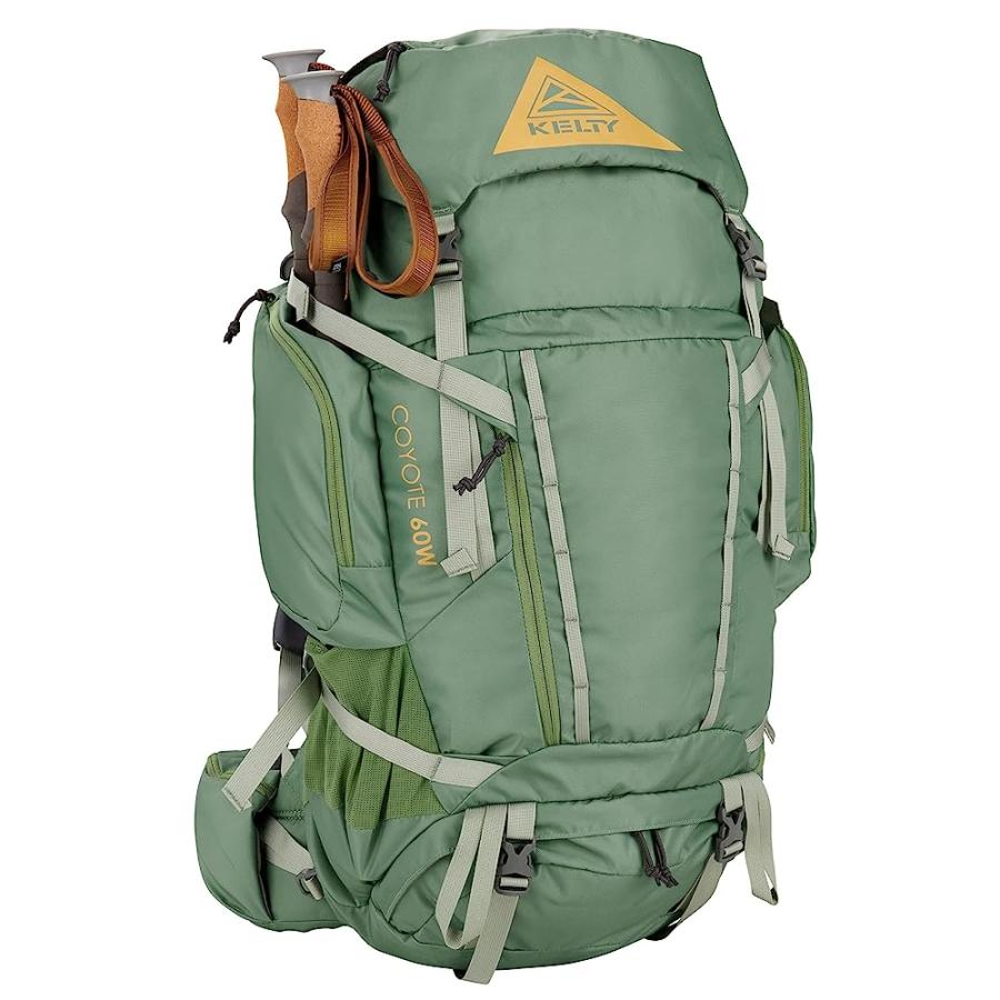 KELTY COYOTE 60-105 LITER INTERNAL FRAME BACKPACK - HIKING, BACKPACKING, TRAVEL, HYDRATION COMPATIBLE, FULLY ADJUSTABLE (60L W'S/DILL) | KELTY | 08