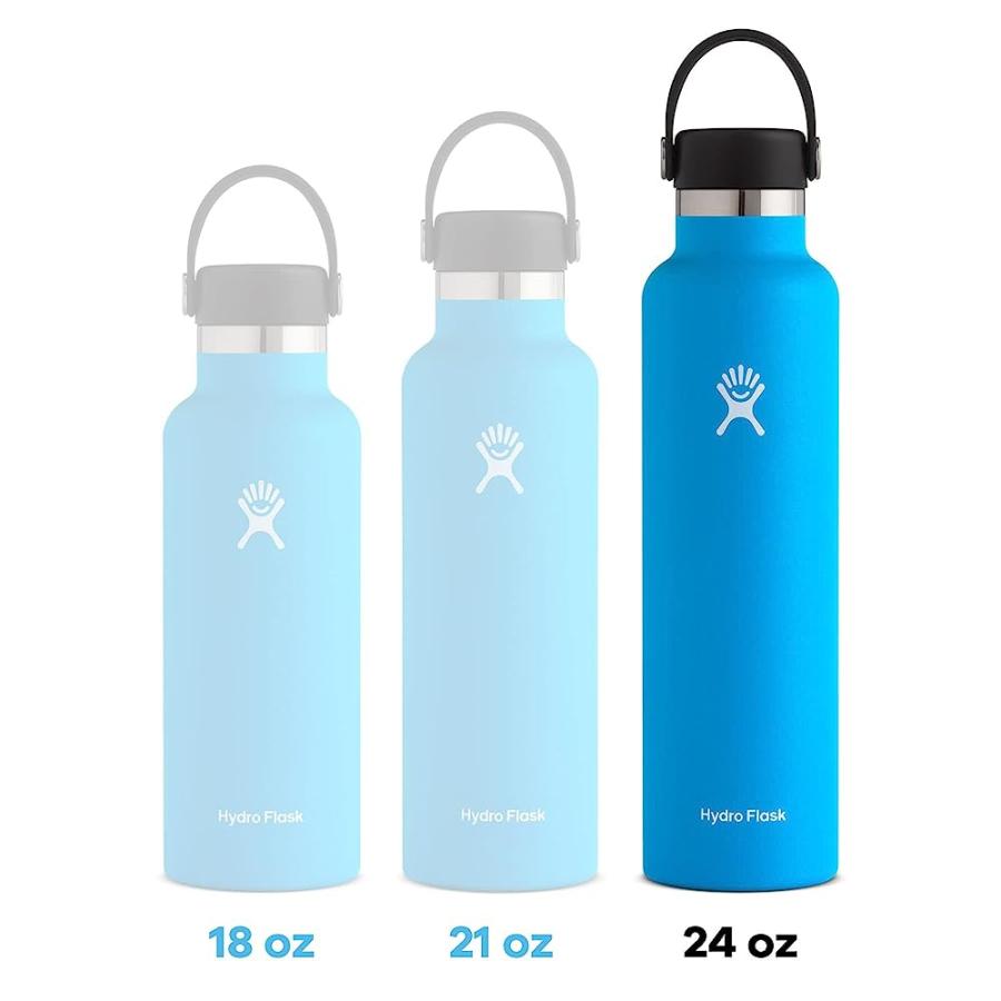 HYDRO FLASK 24 OZ STANDARD MOUTH WATER BOTTLE WITH FLEX CAP OR FLEX STRAW | HYDRO FLASK | 06