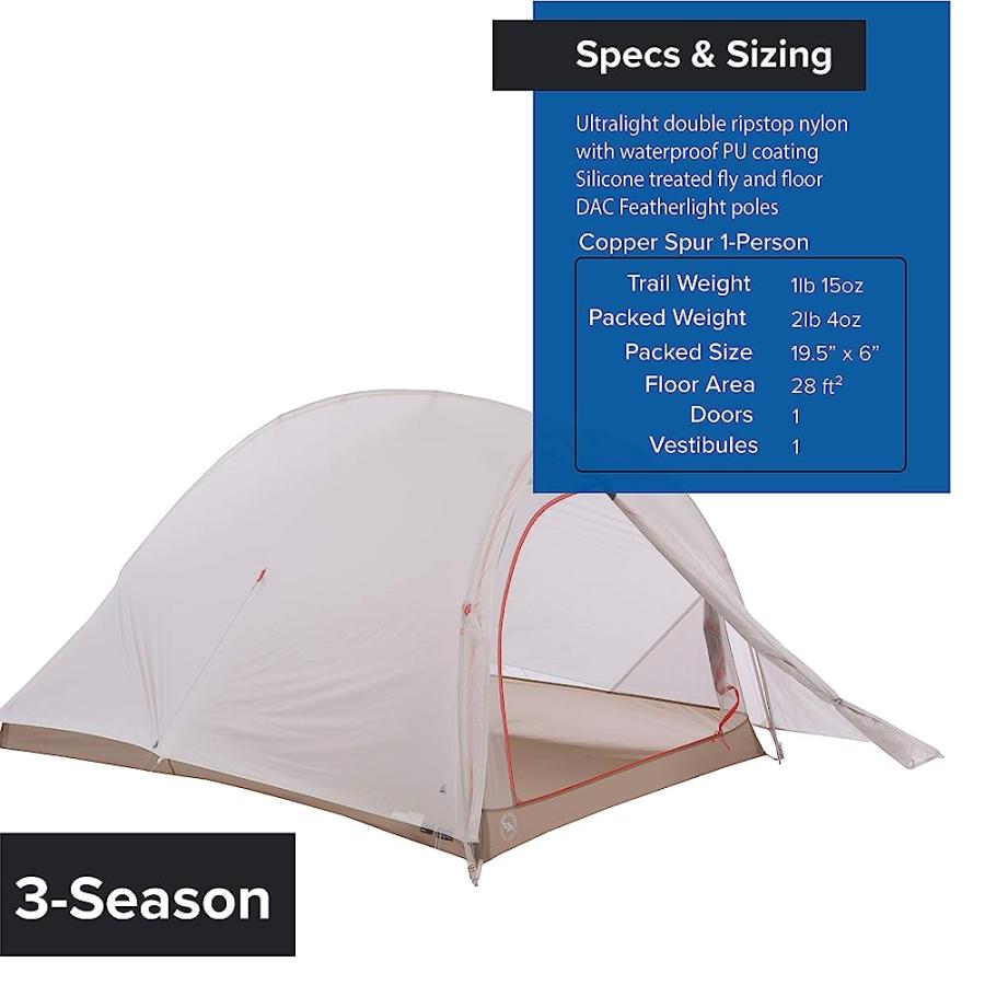 BIG AGNES FLY CREEK HV UL2 ULTRALIGHT TENT WITH UV-RESISTANT SOLUTION DYED FABRIC | BIG AGNES | 03