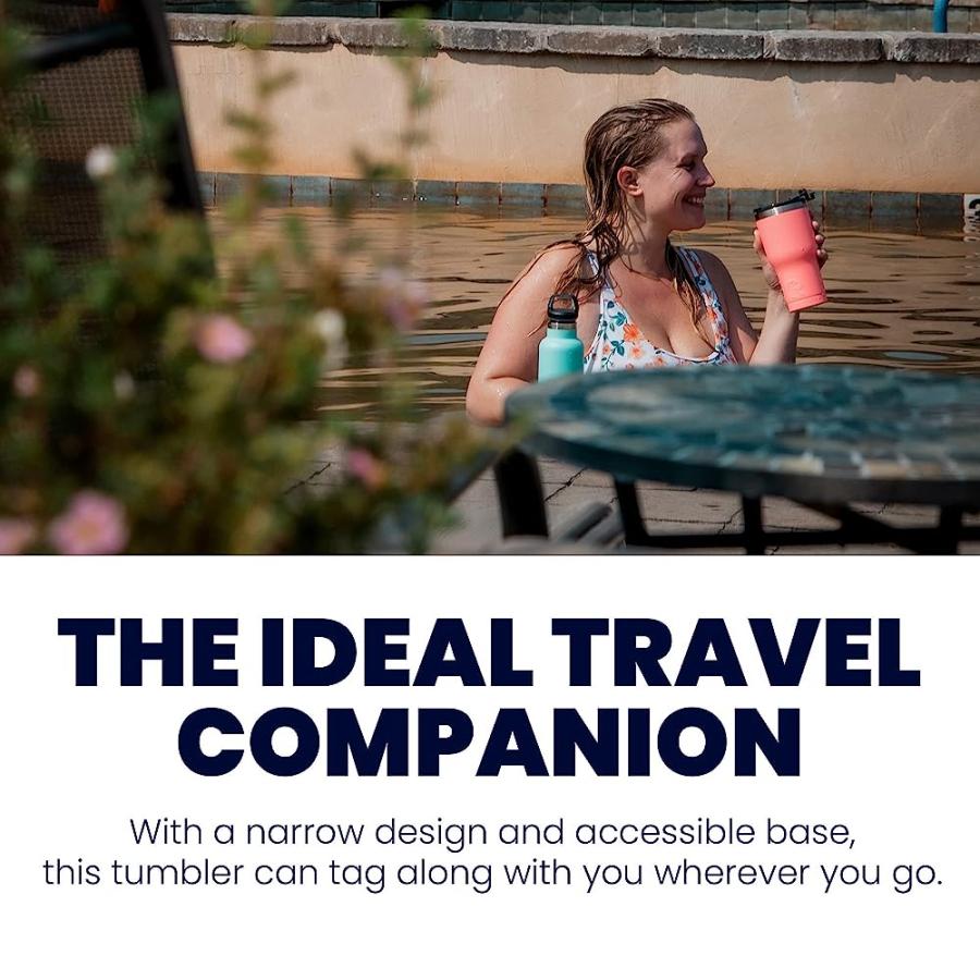 RTIC 20 OZ INSULATED TUMBLER STAINLESS STEEL COFFEE TRAVEL MUG WITH LID, SPILL PROOF, HOT BEVERAGE AND COLD, PORTABLE THERMAL CUP FOR CAR, CAMPIN |  | 04