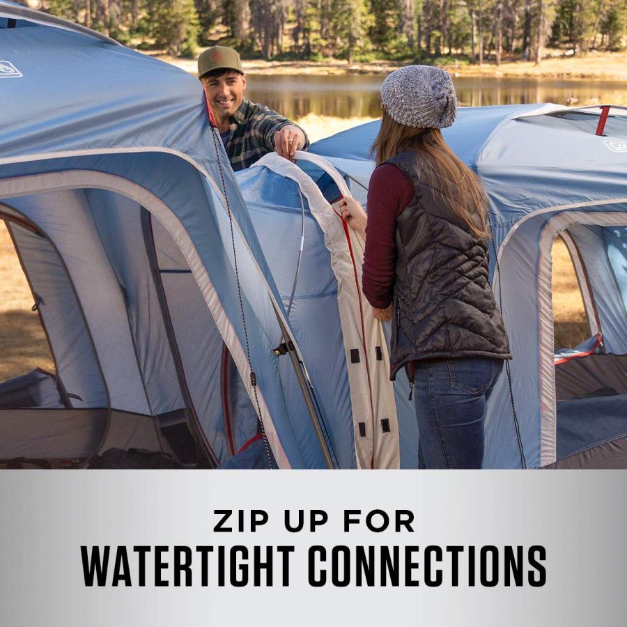 Coleman 3-Person & 6-Person Connectable Tent Bundle Connecting Tent System with Fast Pitch Setup, Set of 2, Blue | Coleman | 02