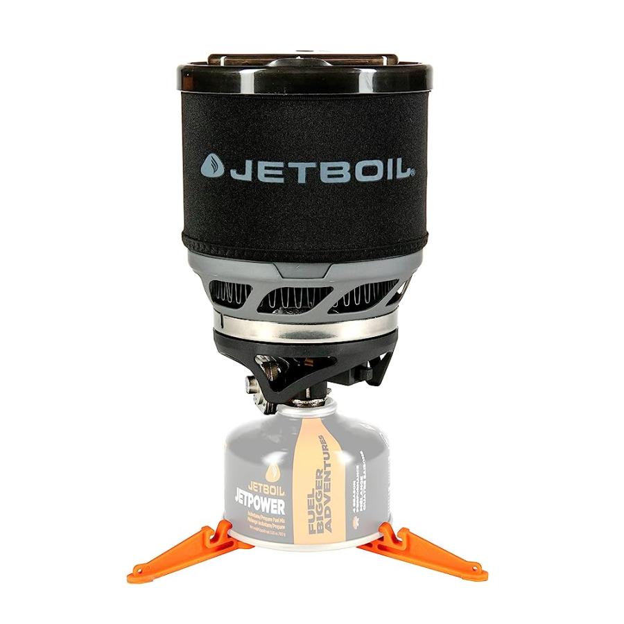 JETBOIL MINIMO CAMPING AND BACKPACKING STOVE COOKING SYSTEM WITH ADJUSTABLE HEAT CONTROL (CARBON) | JETBOIL